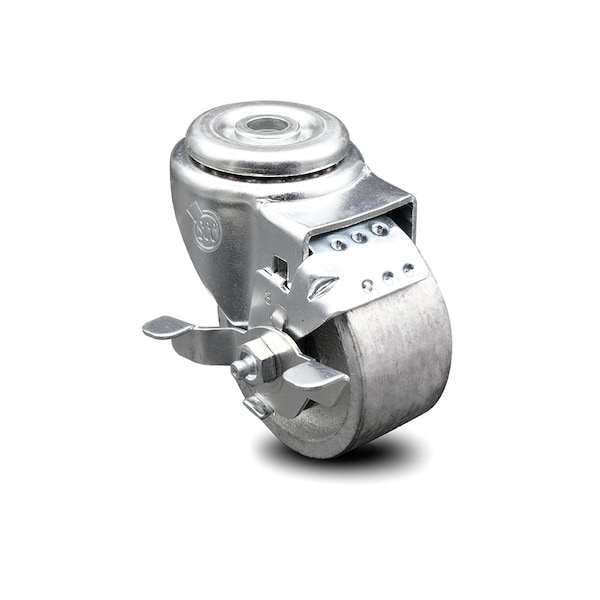3 Inch Semi Steel Wheel Swivel Bolt Hole Caster with Brake